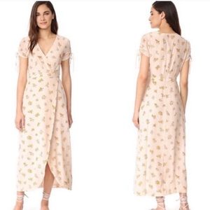 Madewell Floral Silk Wrap Dress